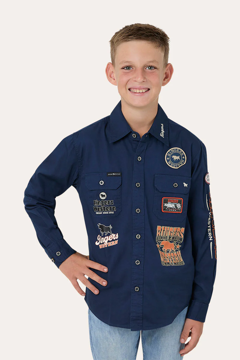 Freehand Kids Full Button Work Shirt - Image 3