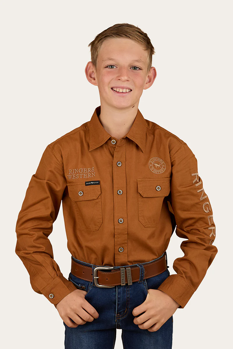 Jackaroo Kids Full Button Printed Work Shirt - Image 7
