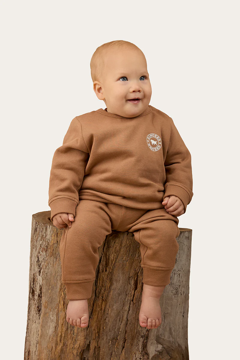 Mini Ringer Babies Signature Bull Fleece Pullover - Image 3