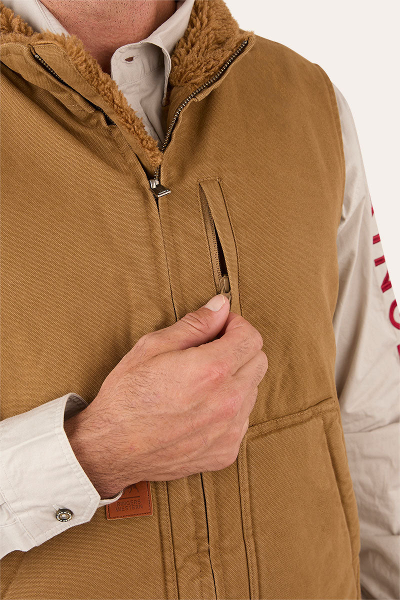 Round Yard Mens Canvas Vest - Image 13