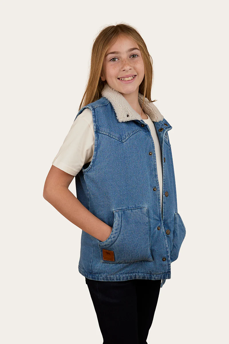 Ruby Denim Sherpa Vest - Image 5