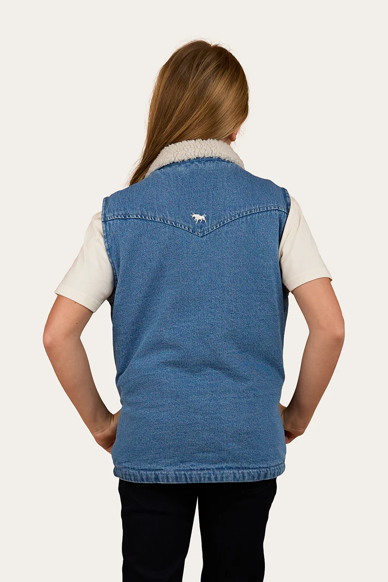 Ruby Denim Sherpa Vest - Image 7