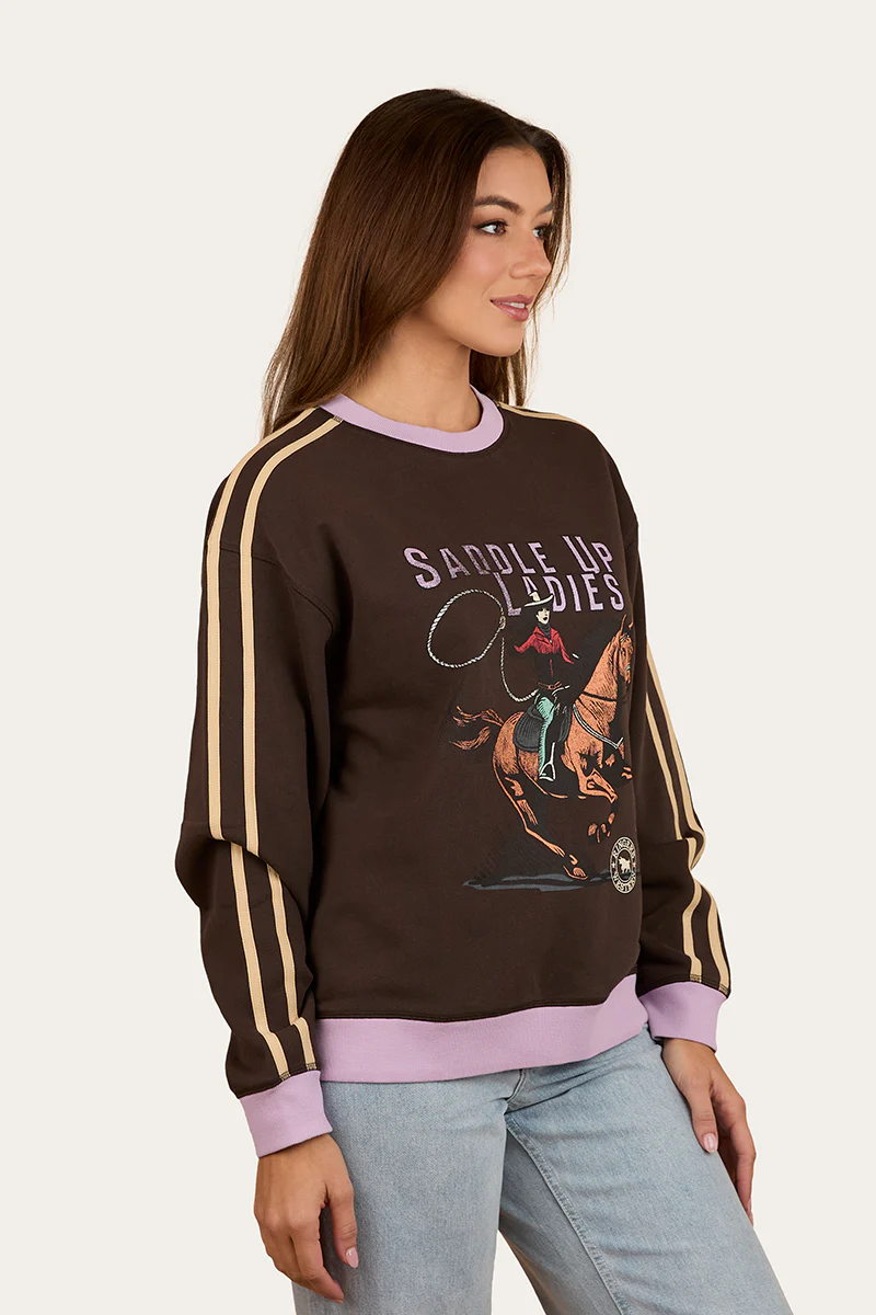 Saddle Up Womens Pullover Crew - Image 5